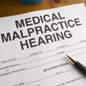 medical malpractice case in court